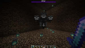 Minecraft中的玩家在地獄要塞中面對凋零怪首領，周圍有發光的燈籠。