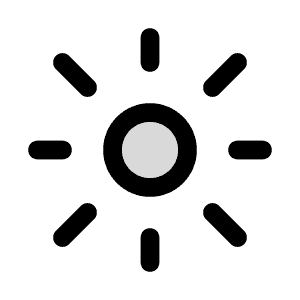 簡化太陽圖標