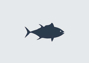簡化魚形剪影圖案