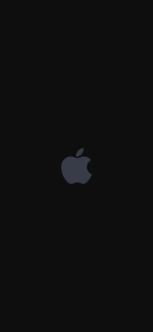黑色背景上的Apple標誌