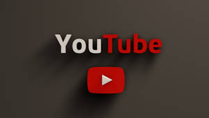 深灰色背景上帶有紅色播放按鈕的 YouTube 標誌