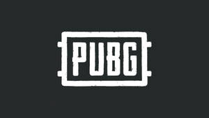 深灰色背景上的白色PUBG標誌