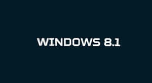 深青色背景上的 Windows 8.1 作業系統標誌