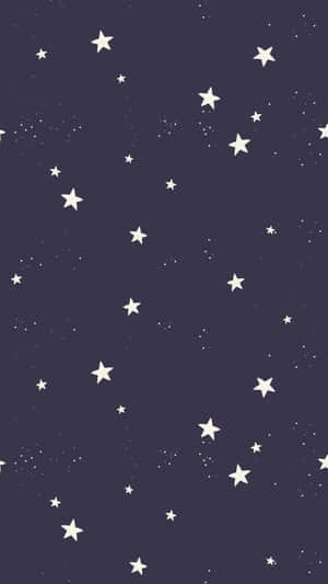 一個繁星點點的夜空，在紫色背景上有白色星星和宇宙塵埃。