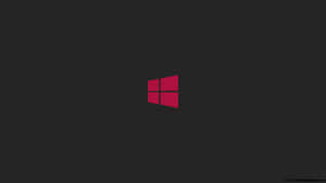 深灰色背景上的紅色Windows標誌