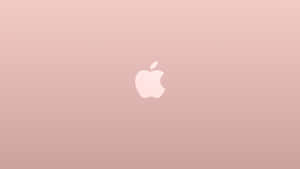 玫瑰金漸變背景上的Apple標誌