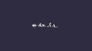 深藍色背景上移動的人們的白色剪影。 — 奇怪 GIF 壁紙