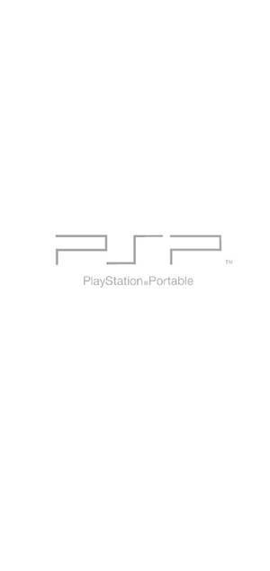 白色背景上的 PlayStation Portable 標誌。 — PlayStation GIF 壁紙