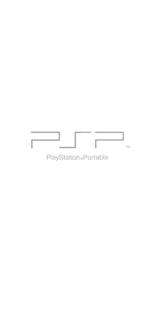 白色背景上的PlayStation Portable標誌和文字 — ZTE Blade V 壁紙
