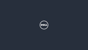 深藍色背景上的Dell標誌