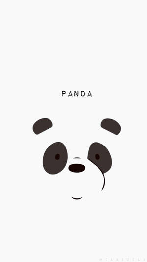 簡單黑白熊貓臉插圖，上方有「panda」字樣。