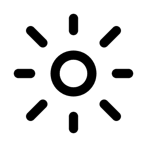 簡約黑色太陽圖標