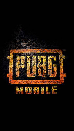 黑色背景上帶有塗鴉紋理的PUBG MOBILE標誌