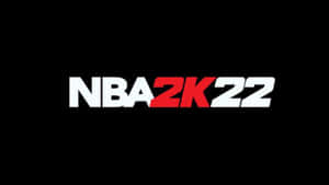 黑色背景上的NBA 2K22電子遊戲標誌