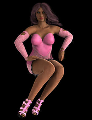 粉紅服裝3D模型