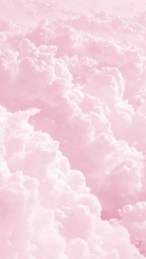 粉紅色的雲朵漂浮在夢幻的天空中 — 唯美雲朵動態 壁紙