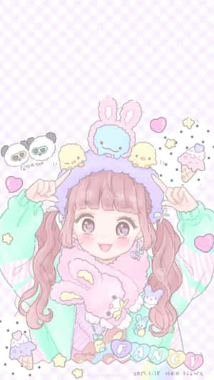 可愛糖果色背景 — 可愛少女風gif 壁紙
