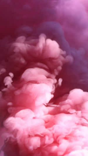 粉紅色和紫色墨水在水中漂浮的抽象漩渦。 — 粉紅 壁紙