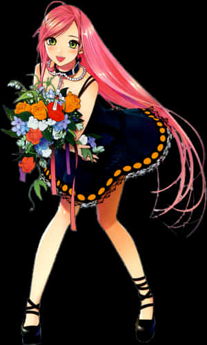 吸血鬼尖牙PNG渲染 - 《Rosario + Vampire》Moka漫畫，透明背景PNG