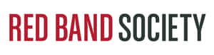 白色背景上以粗體紅色和黑色文字顯示的Red band society標誌。 — 簡單 壁紙