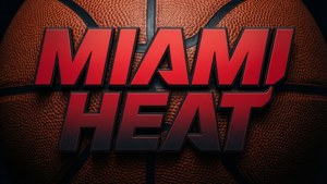 粗體字型桌布，寫有「MIAMI HEAT」字樣。 — 邁阿密熱火 壁紙