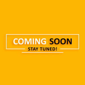 黃色背景上寫有「COMING SOON STAY TUNED！」的粗體文字 — iPad 第10代 壁紙