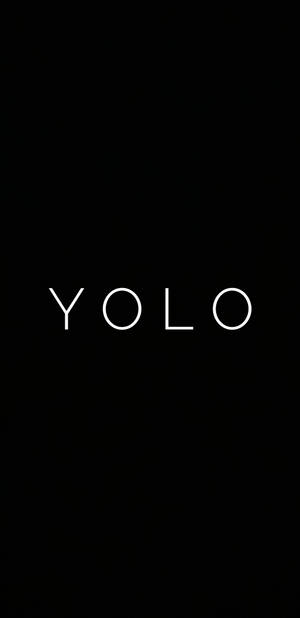 黑色背景上帶有白色文字 YOLO — 黑色動態圖 壁紙