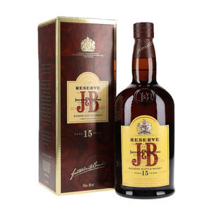 J&B Reserve 15年調和蘇格蘭威士忌酒瓶和禮盒