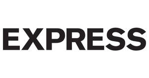 白色背景上顯示express的黑色文字標誌。