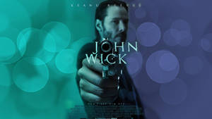奇洛李維斯在《殺神John Wick》電影海報中手持槍支。