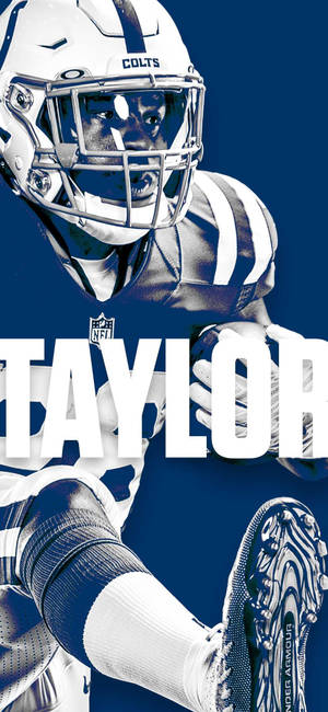 印第安納波利斯小馬隊美式足球員身穿白色制服，名字為Taylor。 — 喬納森·泰勒 壁紙