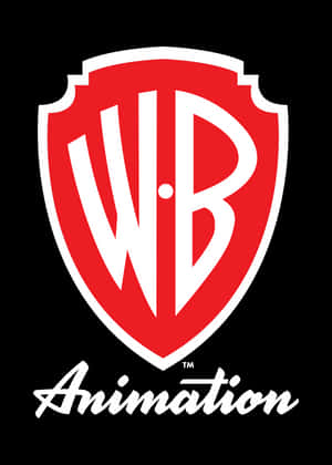 Warner Bros Animation 標誌盾牌，白色文字，黑色背景