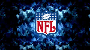NFL標誌在帶星星的藍色紋理背景上 — 高清足球 壁紙