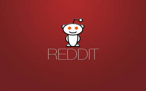 Reddit標誌，白色外星人吉祥物，橙色眼睛，紅色背景。