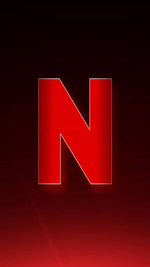 深色漸變背景上發光的紅色Netflix標誌