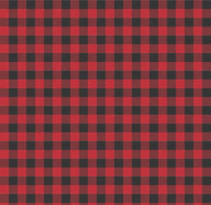 紅黑水牛格紋布料圖案 — 紅色 壁紙