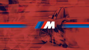 BMW M汽車飄移，帶有煙霧和動態模糊效果。
