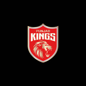 Punjab Kings 運動隊標誌，紅色盾牌內有一隻咆哮的獅子。
