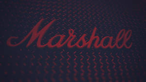 紋理金屬表面上的紅色Marshall標誌 — Cia標誌 壁紙