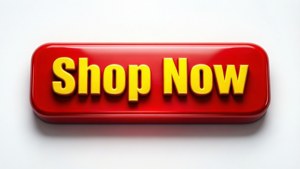 一個紅色3D按鈕，上面有黃色文字寫著shop now。