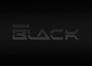碳纖維紋理背景上的 Reebok BLACK 標誌 — 黑色 壁紙