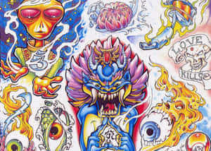 紋身背景 — 紋身 壁紙