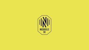 Nashville SC 足球隊標誌在黃色背景上 — 足球 壁紙