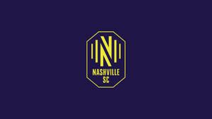 Nashville SC 足球隊標誌，黃色，海軍藍色背景 — 足球 壁紙