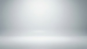 極簡主義白色工作室，配有柔和漸變燈光和空地板。