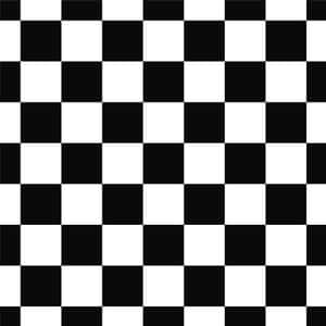 黑白棋盤格圖案，方格交替排列。