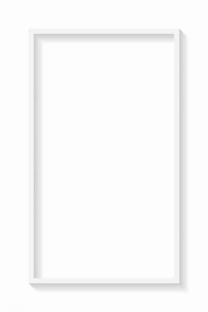 白色相框在純色表面上投射柔和陰影。 — Huawei MatePad 11.5 (2026) 壁紙