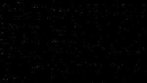 夜空中有色彩繽紛的星星散落在黑色虛空中。