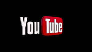 YouTube 標誌，白色文字和紅色播放按鈕在黑色背景上。