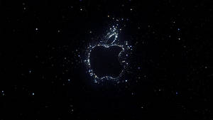 由太空中的星星組成的Apple標誌
